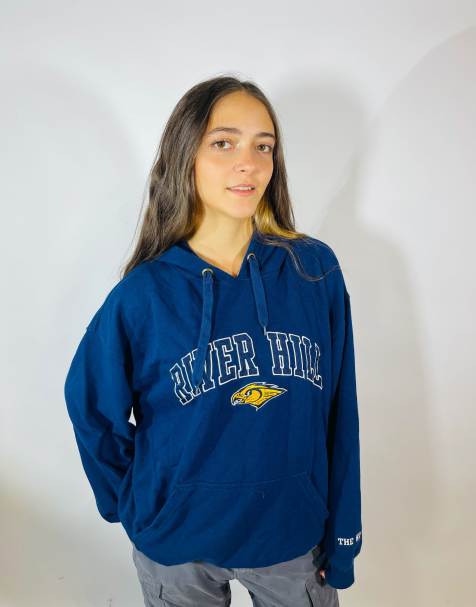 Vintage size xl river hill hawks hoodie in blue - view 1