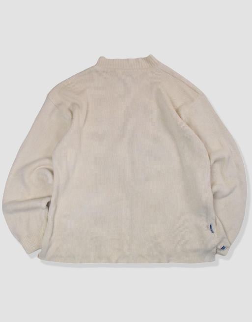 Vintage size XL School of Hard Knocks knit jumper in cream, 2 of 4