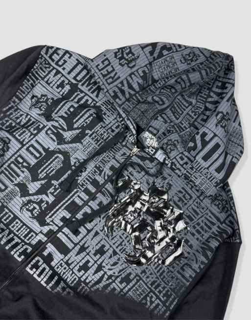 Vintage size XL Southpole hoodie in black, 3 of 4