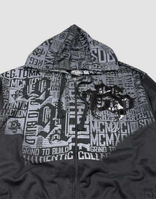 Vintage size XL Southpole hoodie in black, 4 of 4