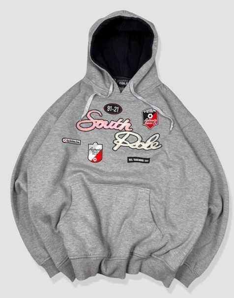 Vintage size XL southpole hoodie in grey - view 1
