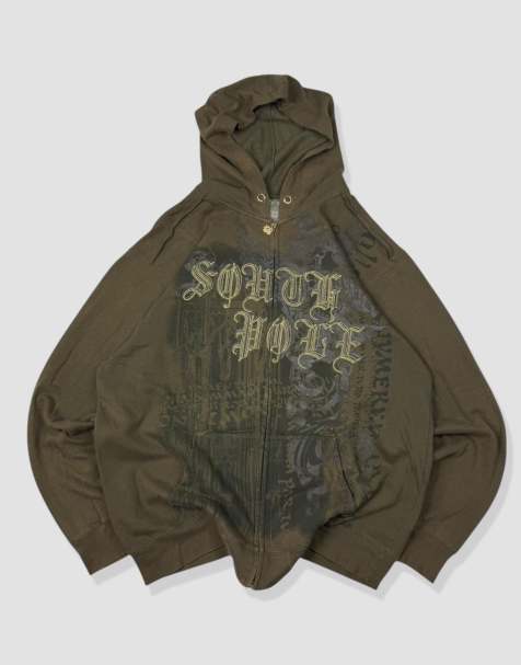 Vintage Size XL Southpole Hoodie in Khaki - view 1