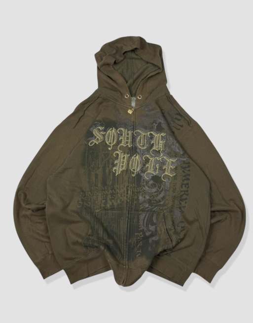 Vintage Size XL Southpole Hoodie in Khaki