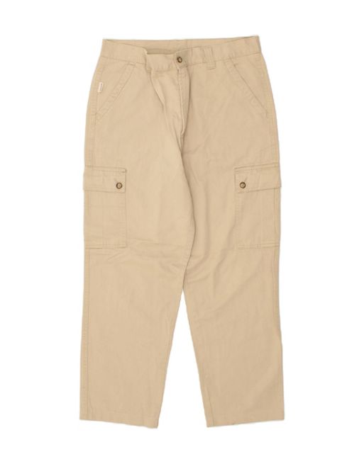 Vintage Size XL Tapered Cargo Trousers in Beige
