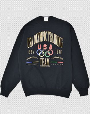 Vintage Size XL Usa athletics graphic sweatshirt in black