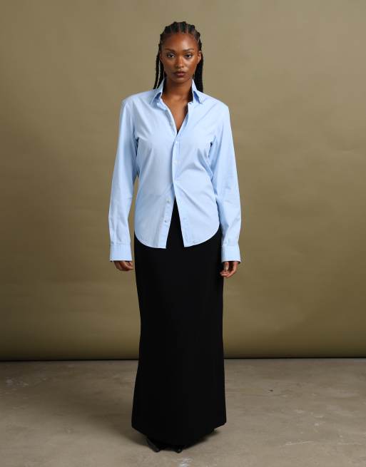 Vintage size XS Burberry Brit shirt in light blue, 3 of 7