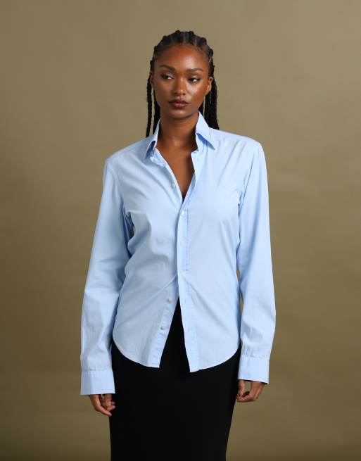 Vintage size XS Burberry Brit shirt in light blue, 4 of 7