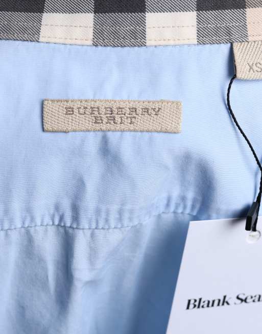 Vintage size XS Burberry Brit shirt in light blue, 6 of 7