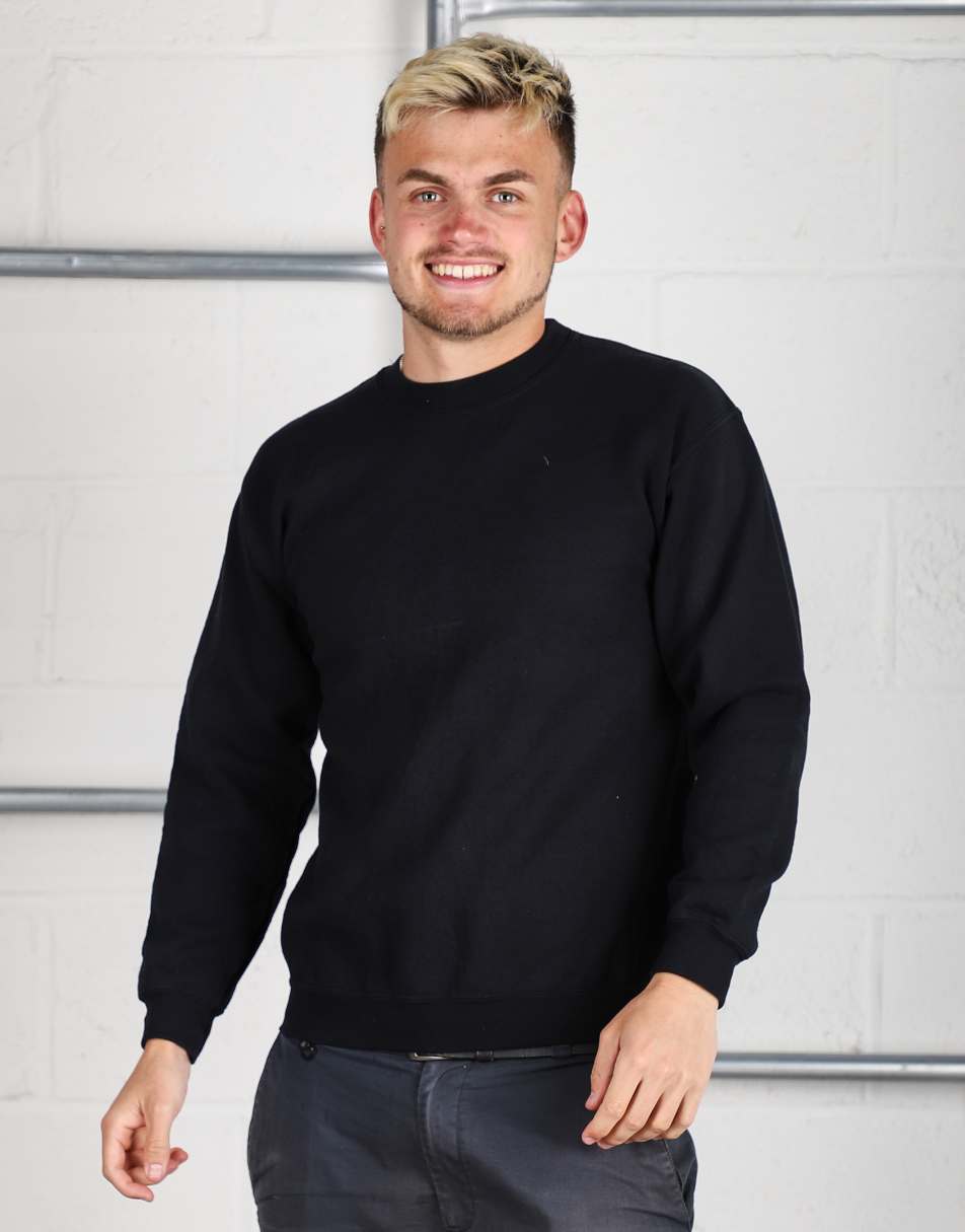 Vintage Size XS plain crewneck lounge sweatshirt in black