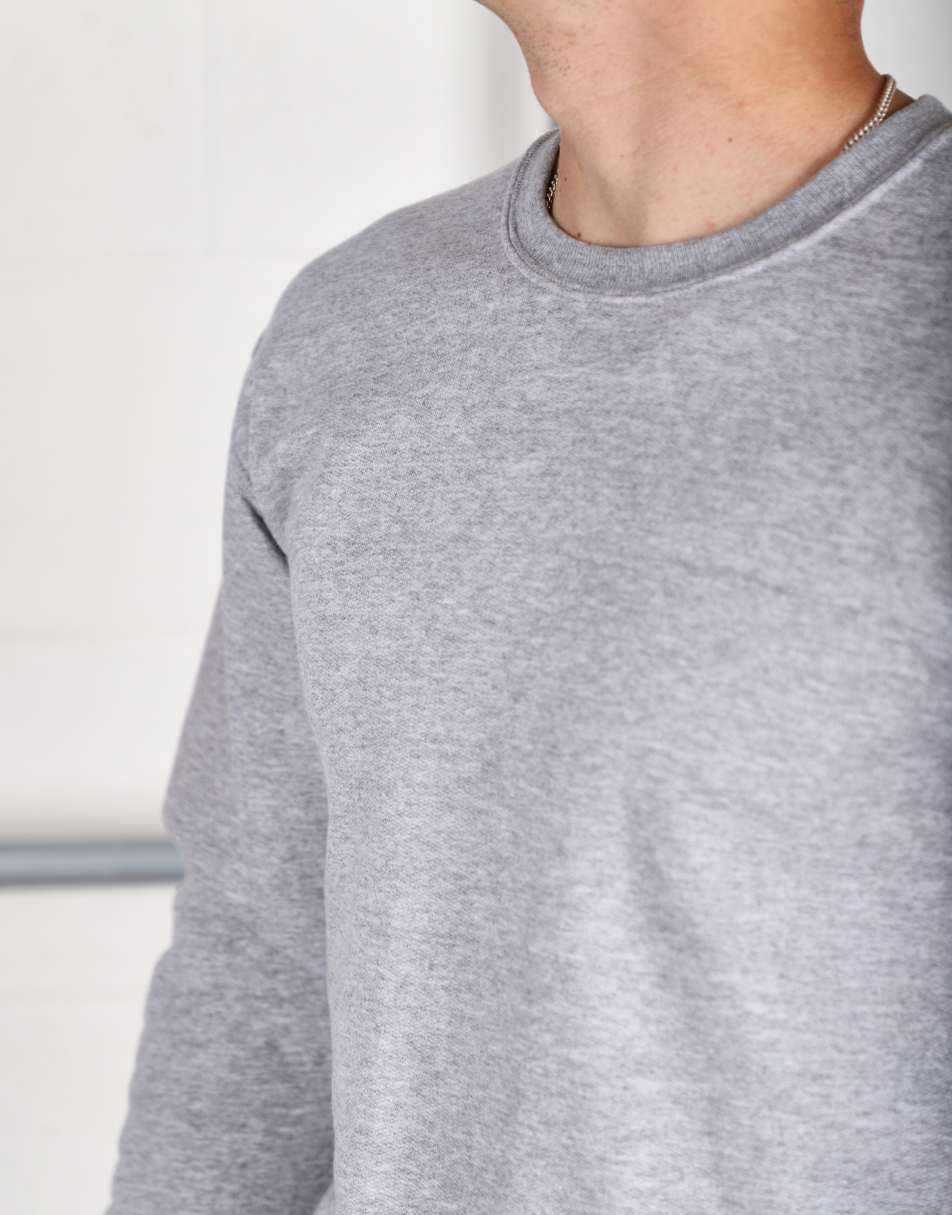 Vintage Size XS plain crewneck lounge sweatshirt in grey 1