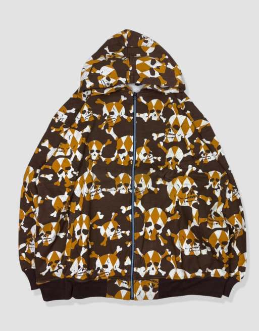 Vintage Size XXL Akademiks Grunge Y2K Hoodie in Brown