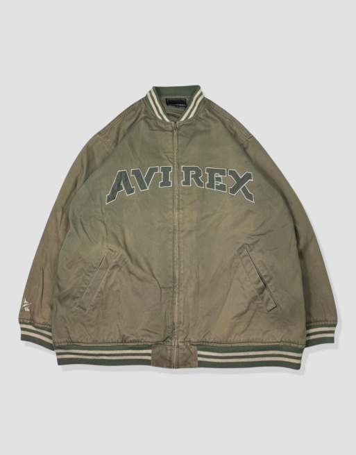 Vintage size XXL Avirex bomber jacket in khaki, 1 of 4