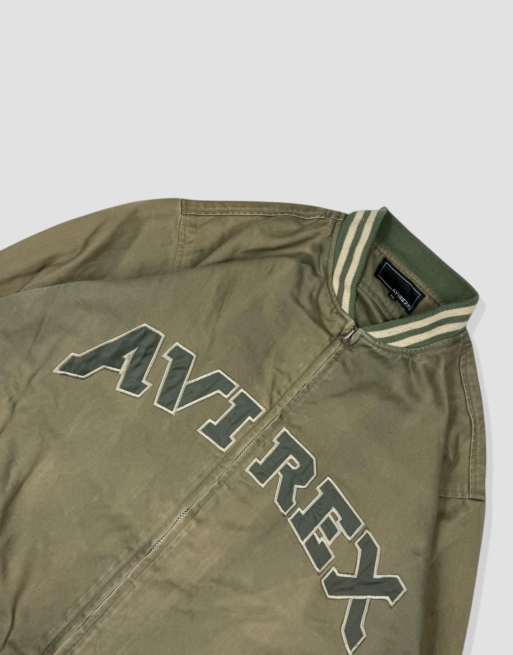 Vintage size XXL Avirex bomber jacket in khaki, 4 of 4