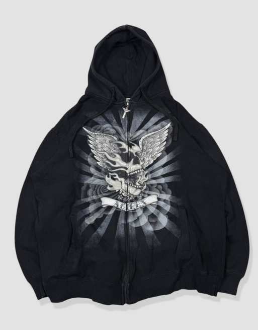 Vintage Size XXL Avirex Hoodie in Black