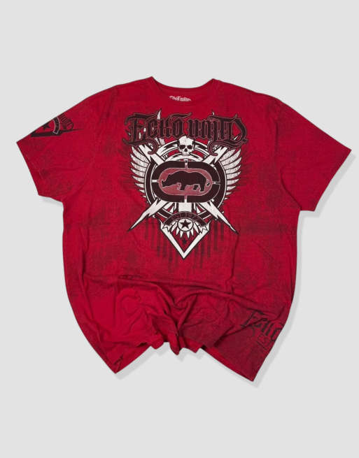 Vintage size XXL ecko grunge graphic t-shirt in red