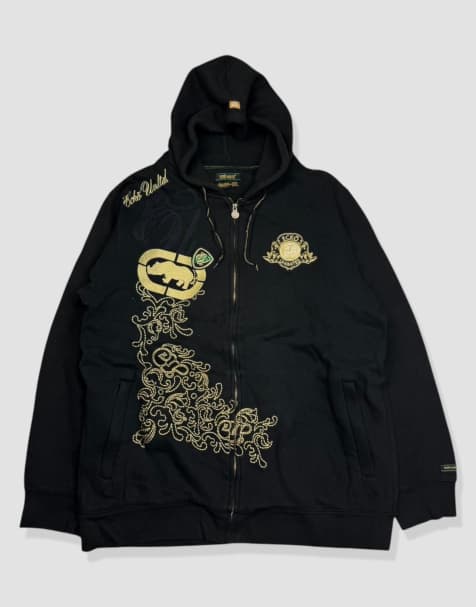 Vintage size XXL Ecko Unltd full-zip hoodie in black - view 1