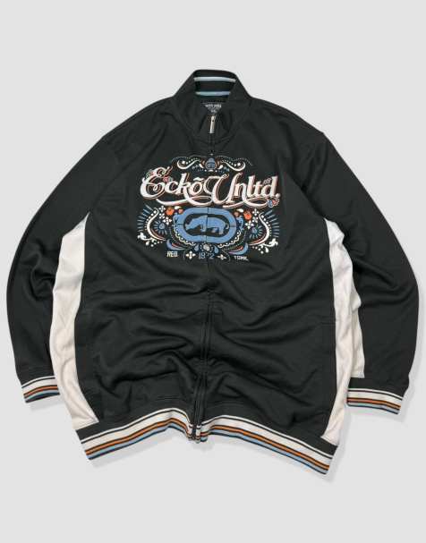 Vintage size XXL Ecko Unltd track jacket in black - view 1