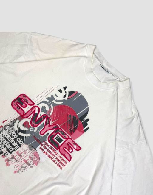 Vintage size XXL Enyce embroidered t-shirt in white, 4 of 4