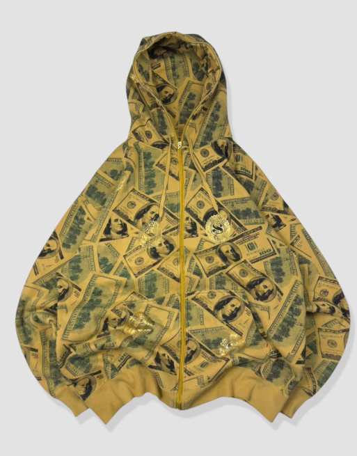 Vintage Size XXL Graphic Hoodie in Beige