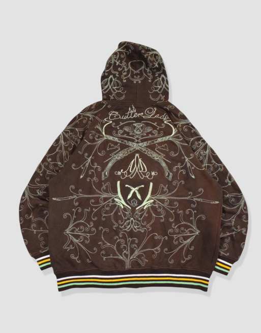 Vintage Size XXL Grunge Hoodie in Brown, 2 of 4