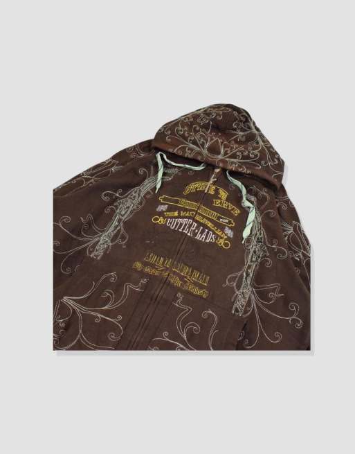 Vintage Size XXL Grunge Hoodie in Brown, 3 of 4