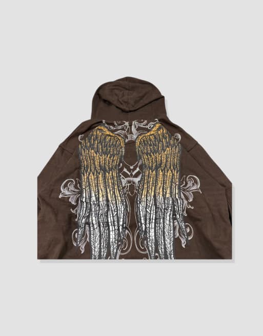 Vintage Size XXL Grunge Y2K Hoodie in Brown, 3 of 4