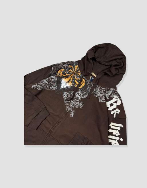 Vintage Size XXL Grunge Y2K Hoodie in Brown, 4 of 4