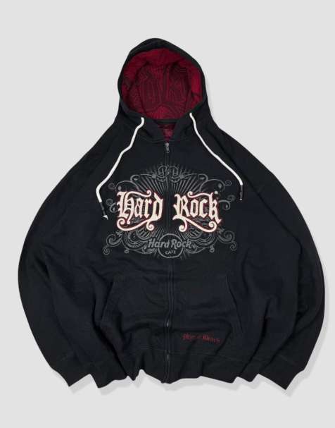 Vintage Size XXL Hard Rock Café Hoodie in Black - view 1