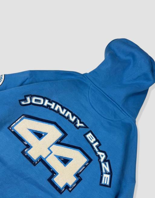 Vintage size XXL johnny blaze hoodie in blue | ASOS