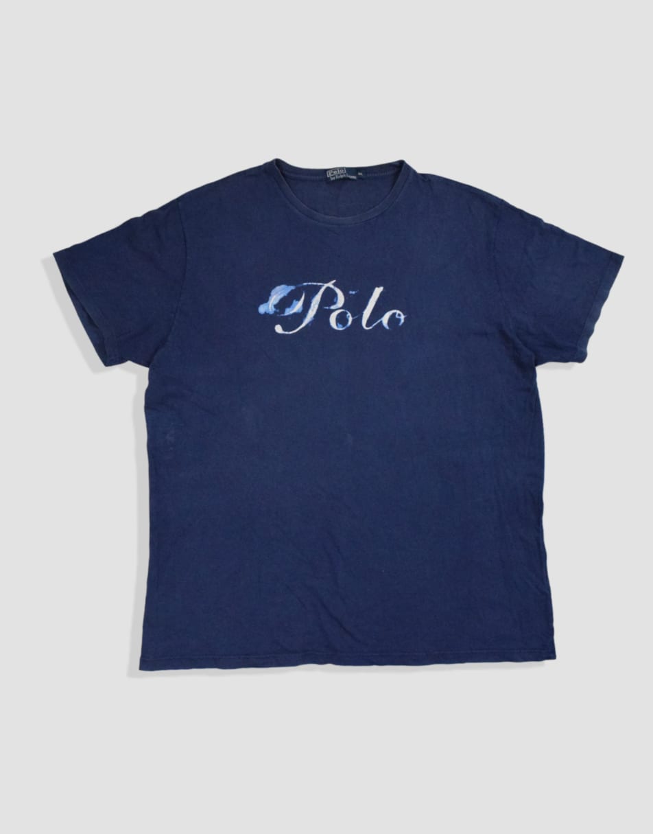 Vintage size XXL ralph lauren t-shirt in navy blue