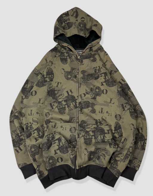 Vintage size XXL Southpole hoodie in khaki