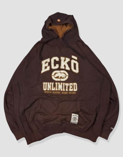 Vintage Size XXXL Ecko Unltd. Hoodie in Brown