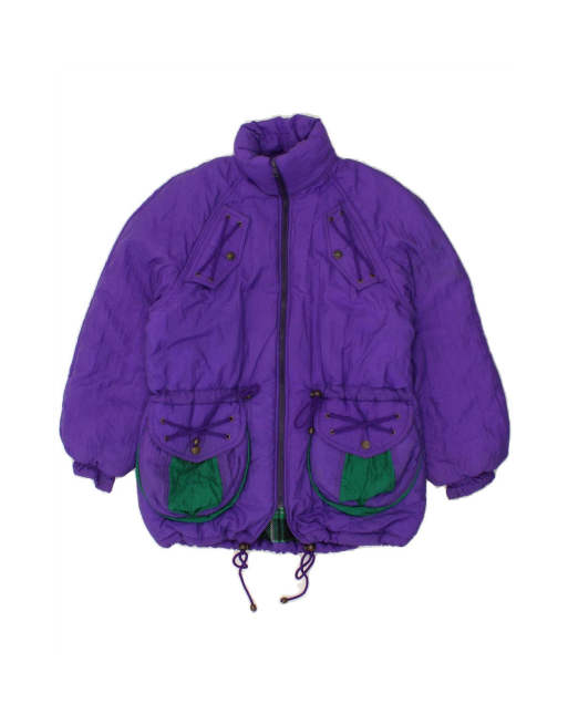 Vintage Ski Jacket UK 4 XS In Purple