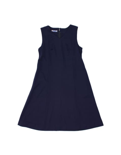 Vintage Sleeveless A-line Dress UK 12 Medium In Blue - view 1