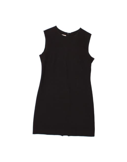 Vintage Sleeveless Sheath Dress It 46 Large In Black