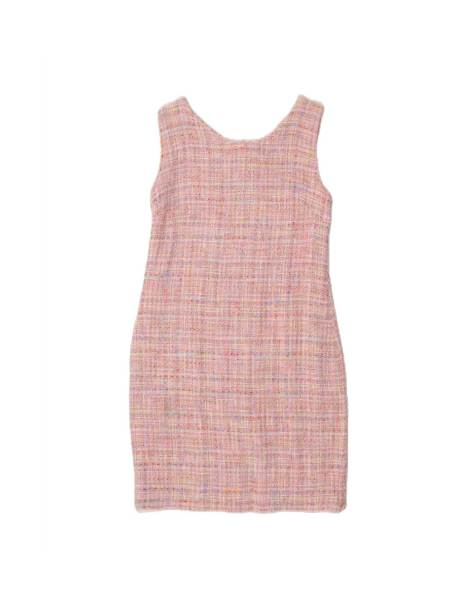 Vintage Sleeveless Sheath Dress UK 12 Medium In Pink Flecked - view 1