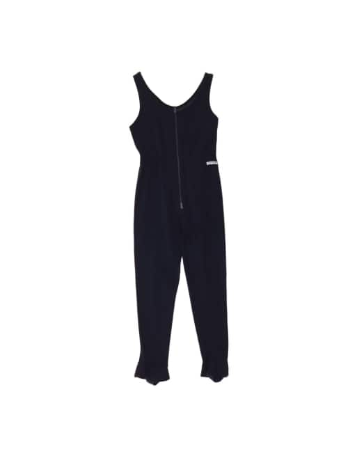 Vintage Sleeveless Stirrup Jumpsuit It 46 Large In Blue