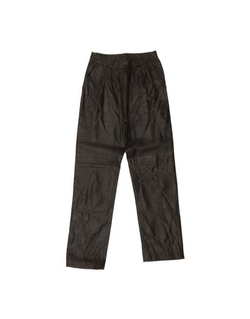 Vintage Slim Trousers It 44 Medium W26 L28 In Black