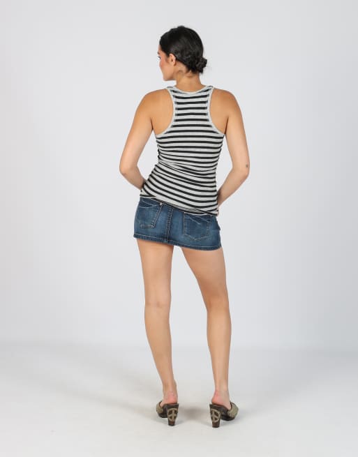 Vintage Smagli Jeans S denim mini skirt in blue, 3 of 4