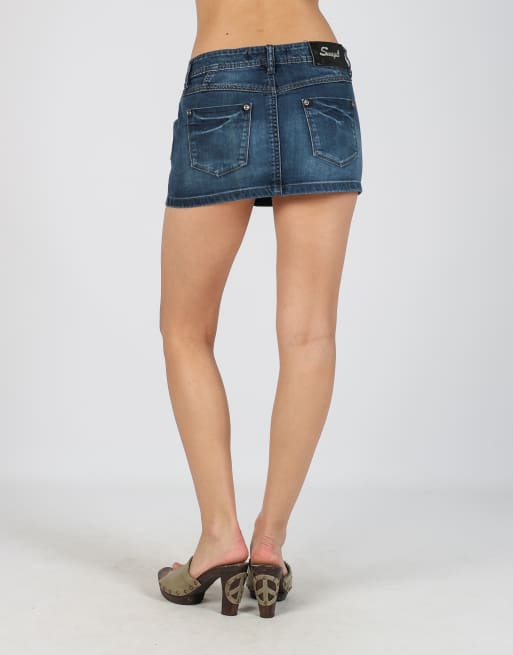 Vintage Smagli Jeans S denim mini skirt in blue, 4 of 4