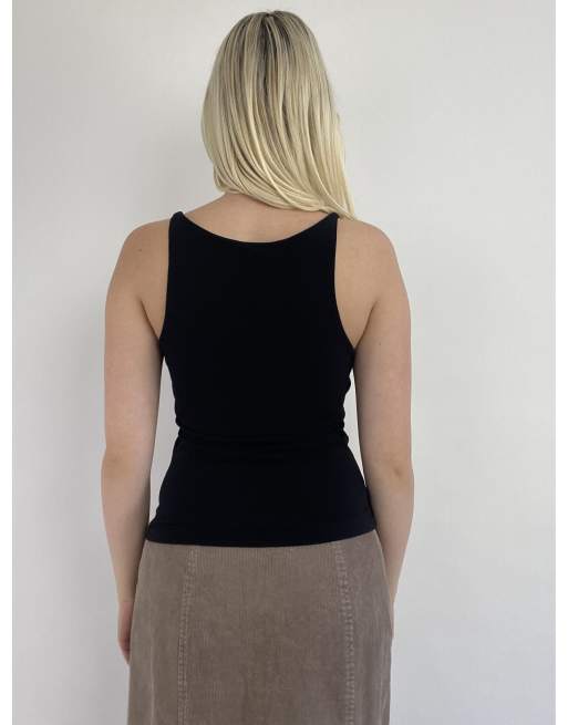 Vintage small fitted top in black, 2 of 4