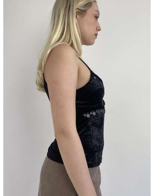 Vintage small fitted top in black, 4 of 4