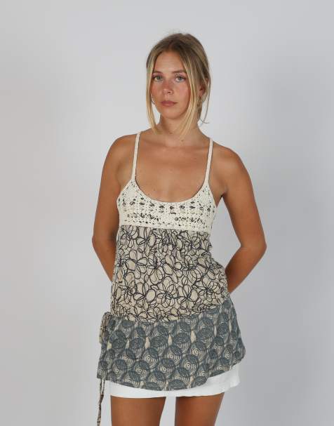 Vintage Smash M cami in beige - view 1
