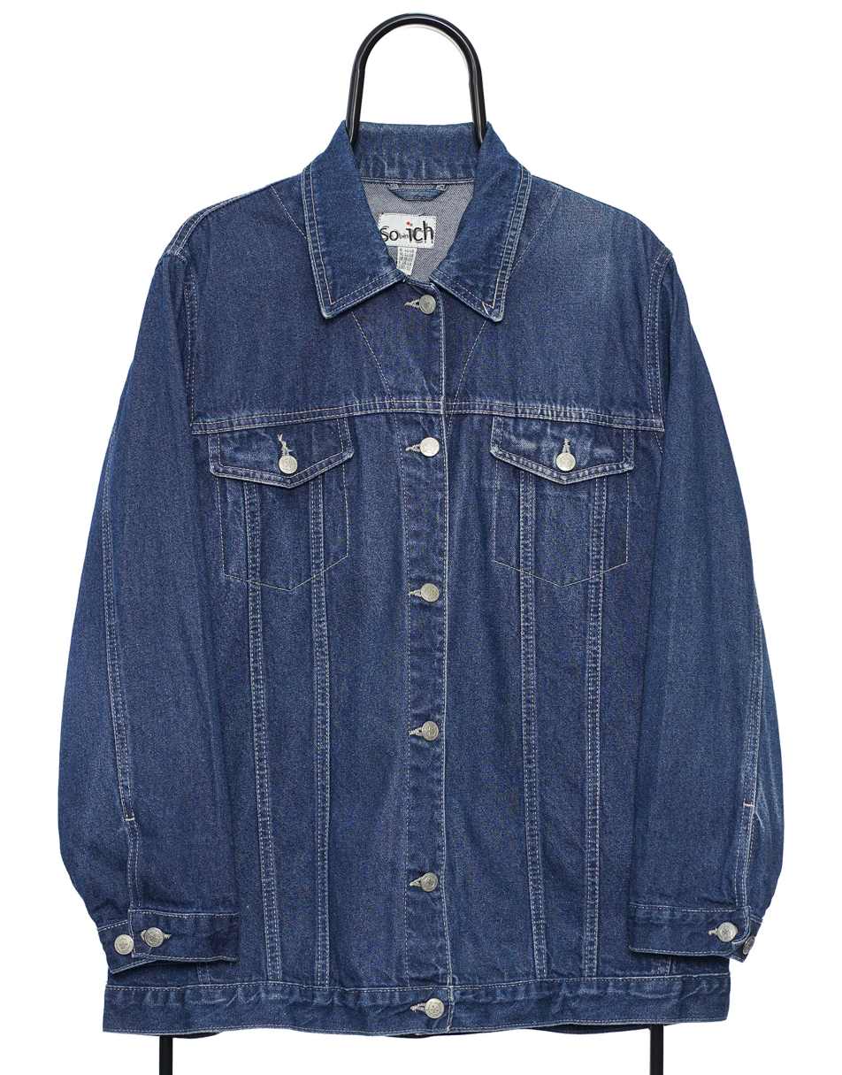 Vintage Sobinich Size L Denim Jacket In Blue
