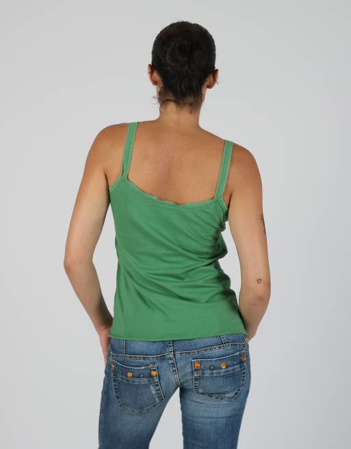 Vintage Soccx Unltd M woven vest in dark green, 2 of 4