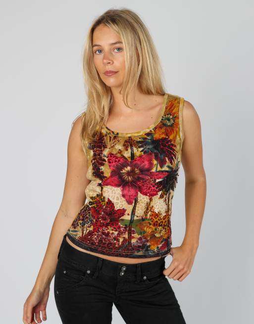 Vintage Soell M cami in brown