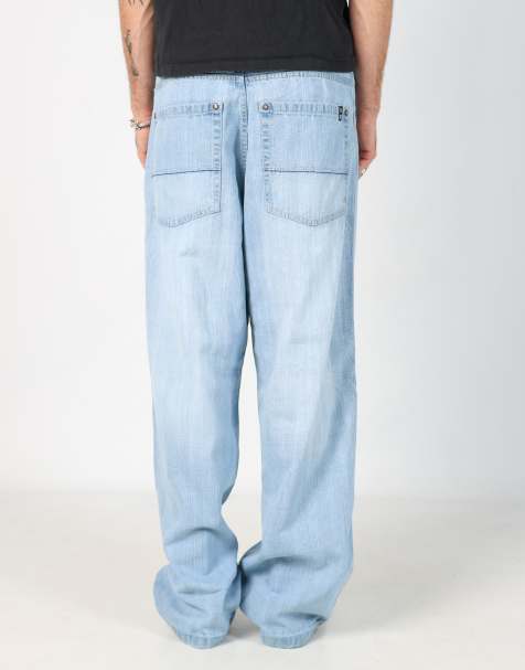 Vintage Southpole 34x32 denim hip hop jeans in light blue - view 1