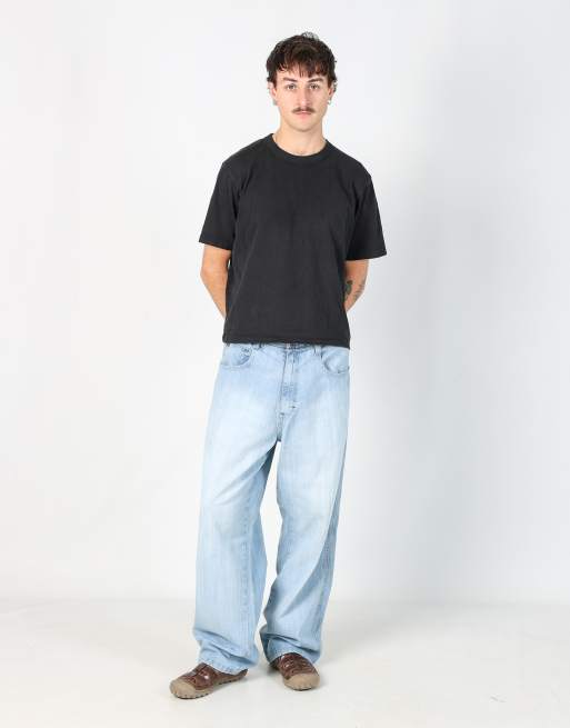Vintage Southpole 34x32 denim hip hop jeans in light blue, 2 of 4