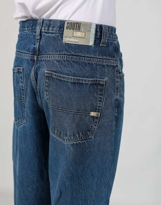 Vintage Southpole 36x30 denim jeans in blue, 4 of 4