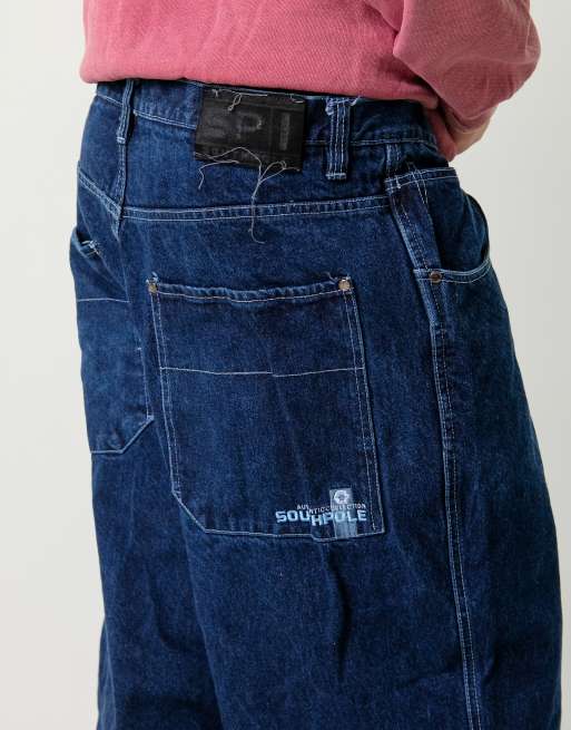 Vintage Southpole 38x30 Denim Hip Hop Baggy Jeans Blue, 2 of 4